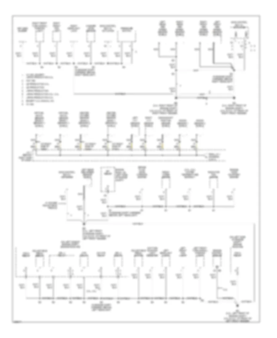 Ground Distribution Wiring Diagram 1 of 4 for Toyota Camry 2006