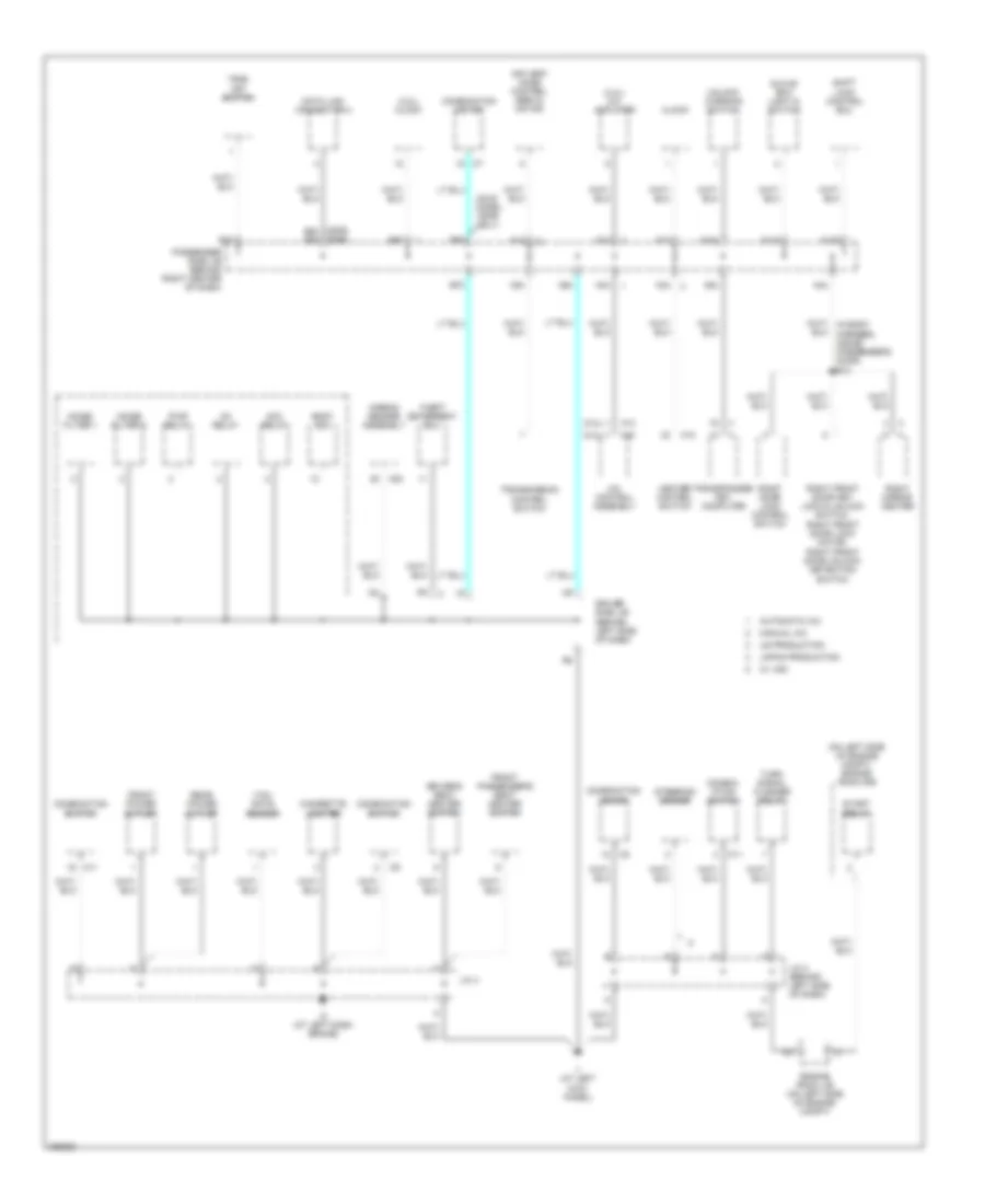 Ground Distribution Wiring Diagram 4 of 4 for Toyota Camry 2006