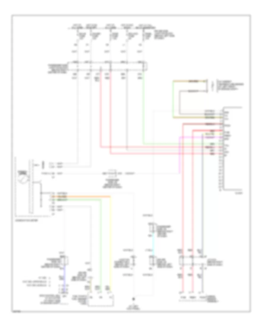 Clock Wiring Diagram, with Manual AC for Toyota Camry 2006