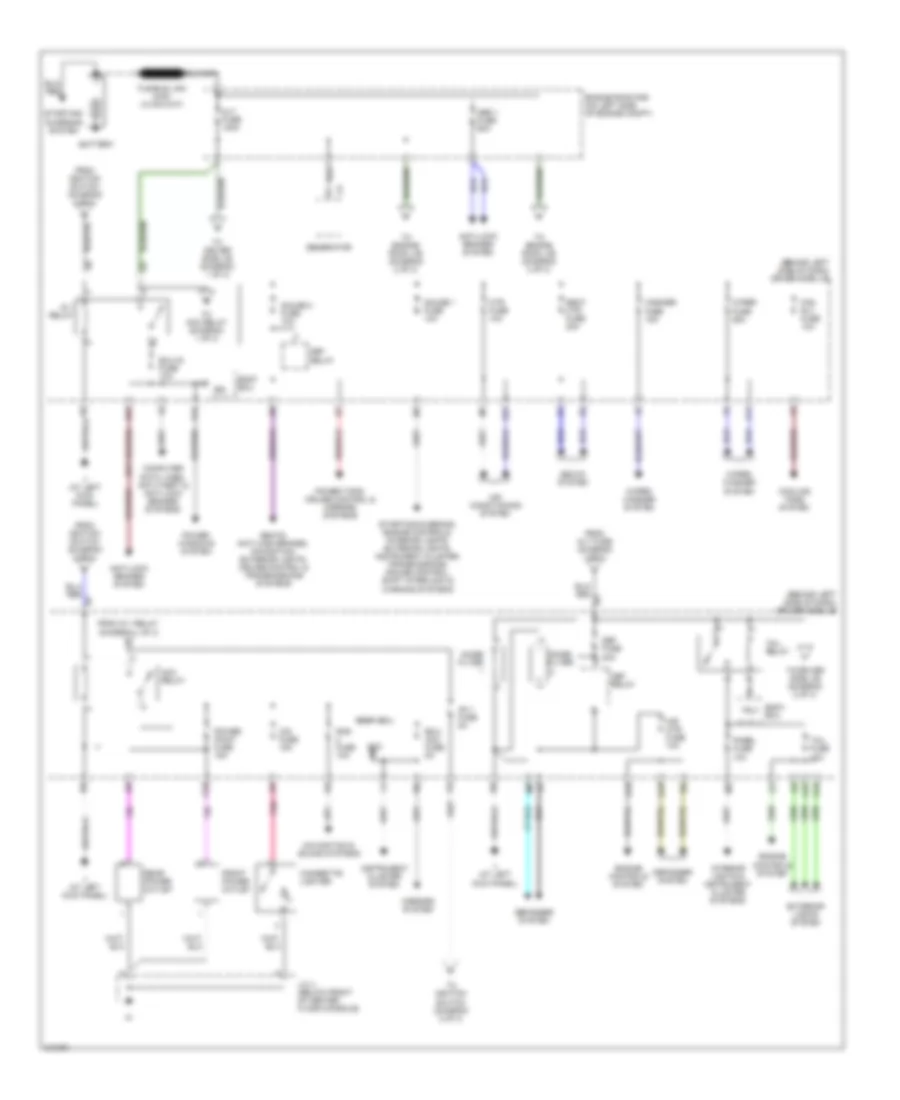 Power Distribution Wiring Diagram 1 of 3 for Toyota Camry 2006