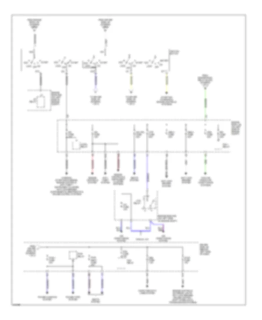 Power Distribution Wiring Diagram 2 of 3 for Toyota Camry 2006