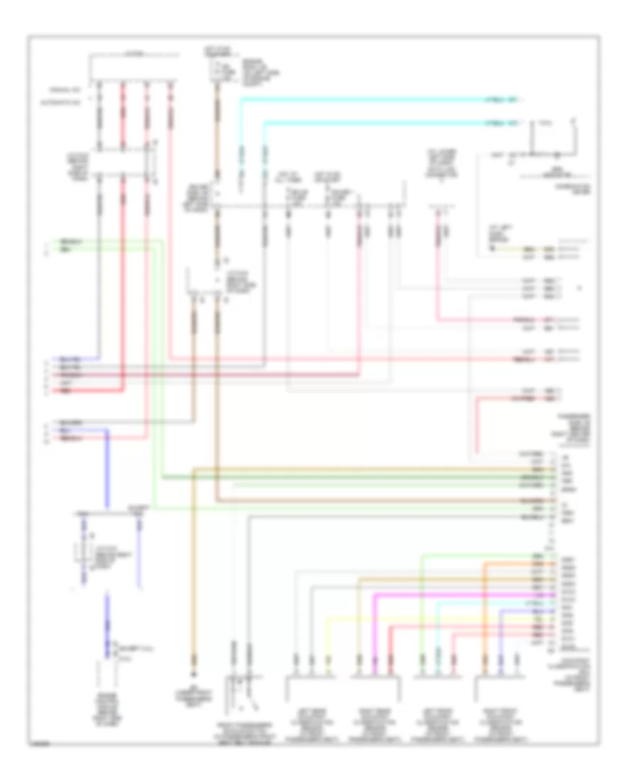 Supplemental Restraints Wiring Diagram, Japan Production without Power Seat (2 of 2) for Toyota Camry 2006