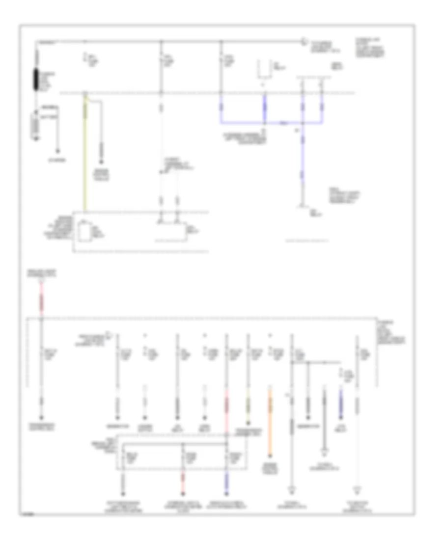 Power Distribution Wiring Diagram 1 of 2 for Toyota MR2 2004