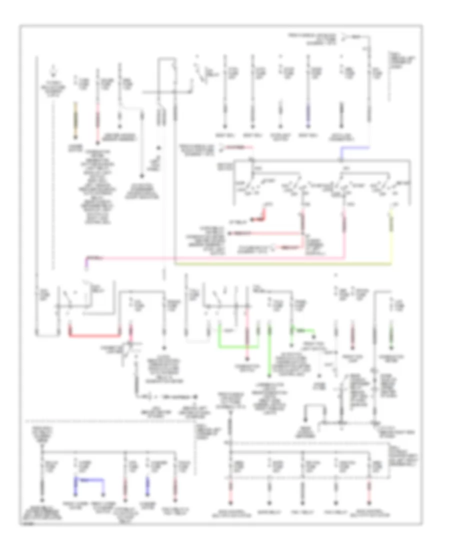 Power Distribution Wiring Diagram 2 of 2 for Toyota MR2 2004