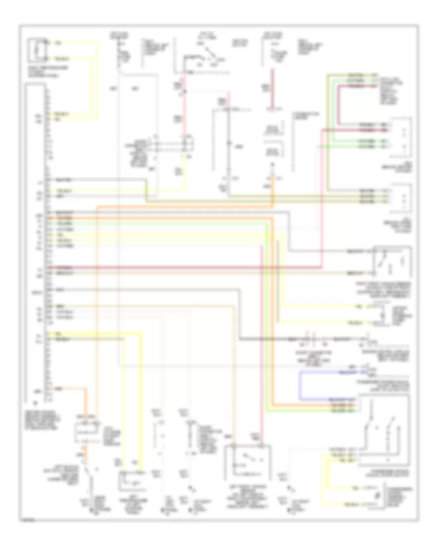 Supplemental Restraints Wiring Diagram for Toyota MR2 2004