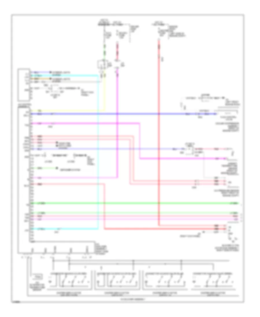2.7L, Automatic AC Wiring Diagram (1 of 2) for Toyota Venza Limited 2012