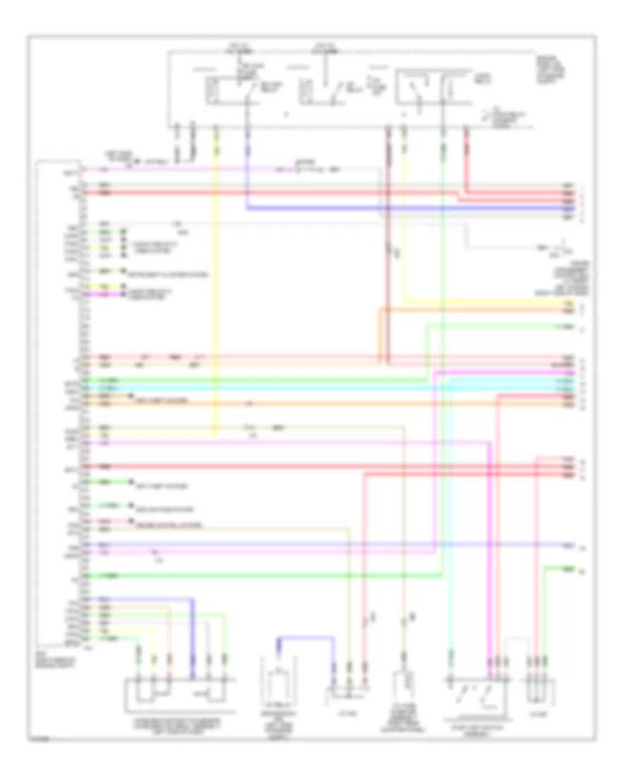 3.5L, Engine Performance Wiring Diagram (1 of 6) for Toyota Venza Limited 2012