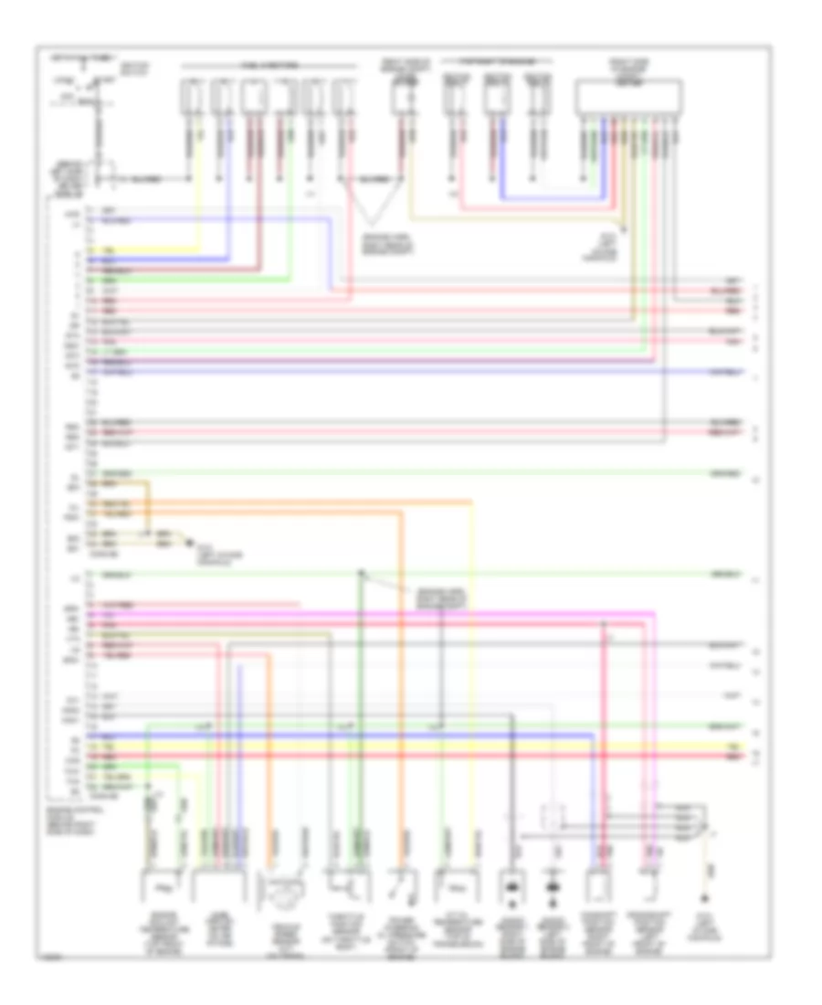 3 4L Engine Performance Wiring Diagrams Except California 1 of 3 for Toyota Tundra Limited 2000