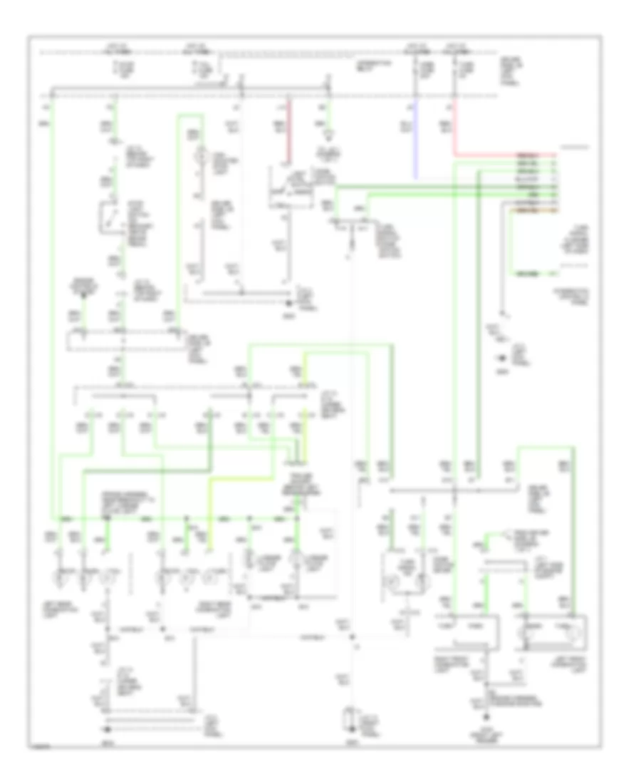 Exterior Lamps Wiring Diagram for Toyota Tundra Limited 2000