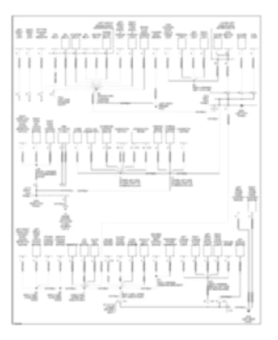 Ground Distribution Wiring Diagram 1 of 2 for Toyota Tundra Limited 2000