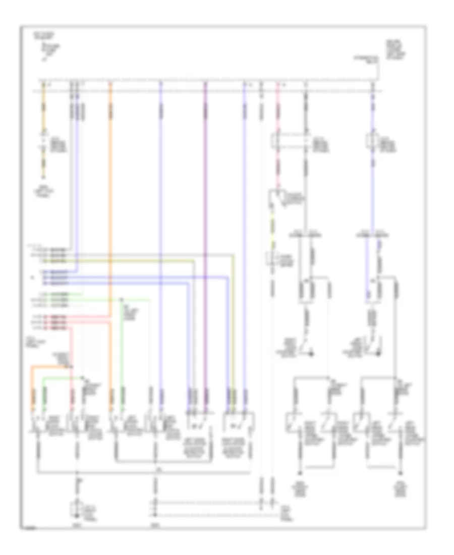 Power Door Lock Wiring Diagram for Toyota Tundra Limited 2000