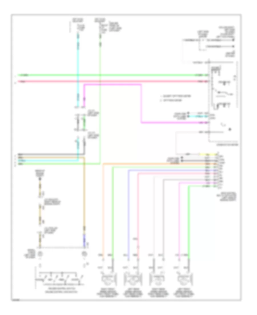 5.7L, Cruise Control Wiring Diagram (2 of 2) for Toyota Tundra 2010