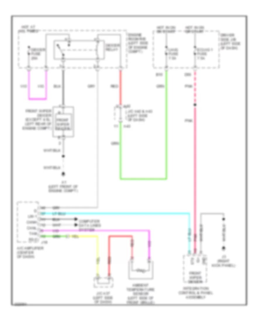 Front Deicer Wiring Diagram for Toyota Tundra 2010