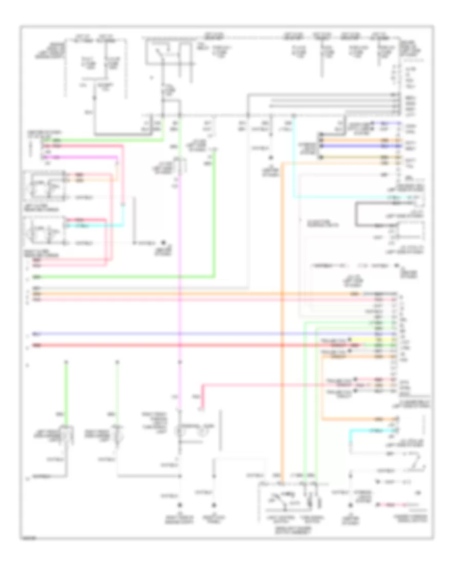 Exterior Lamps Wiring Diagram (2 of 2) for Toyota Tundra 2010