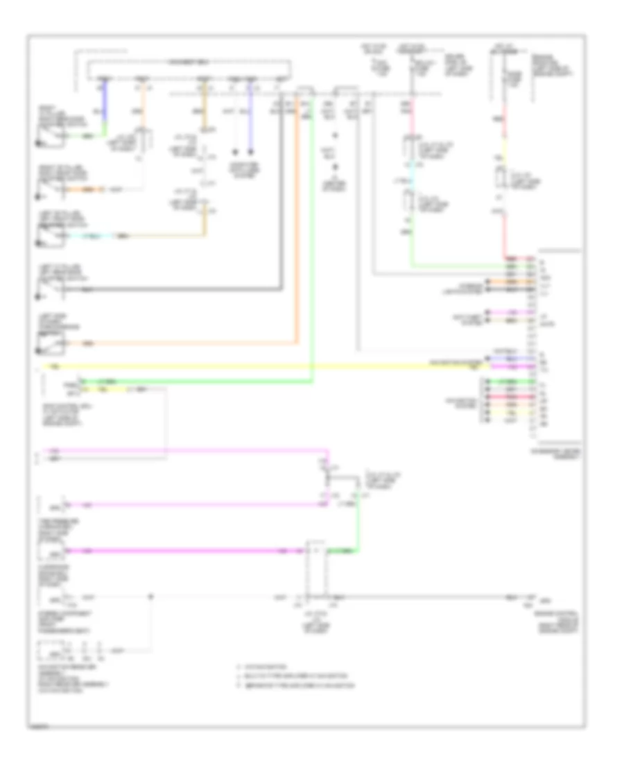 Instrument Cluster Wiring Diagram 2 of 2 for Toyota Tundra 2010