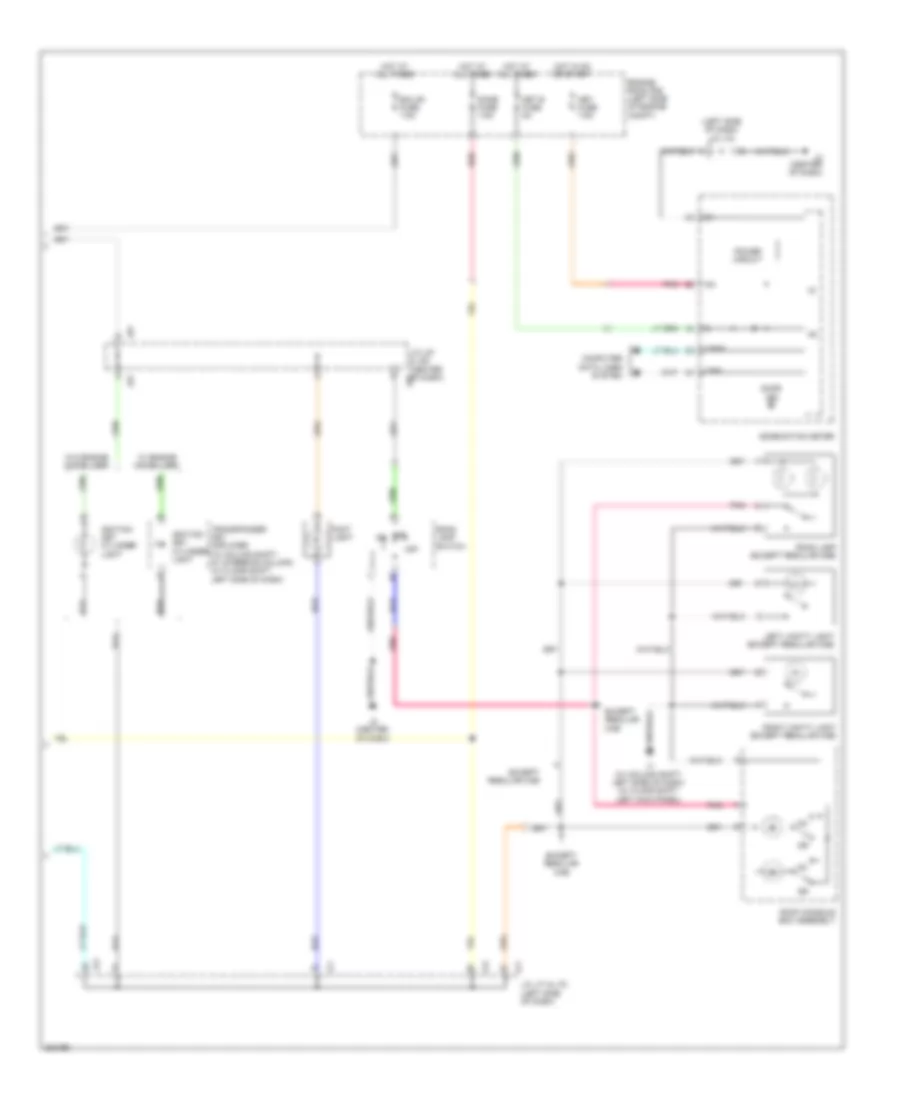 Courtesy Lamps Wiring Diagram 2 of 2 for Toyota Tundra 2010
