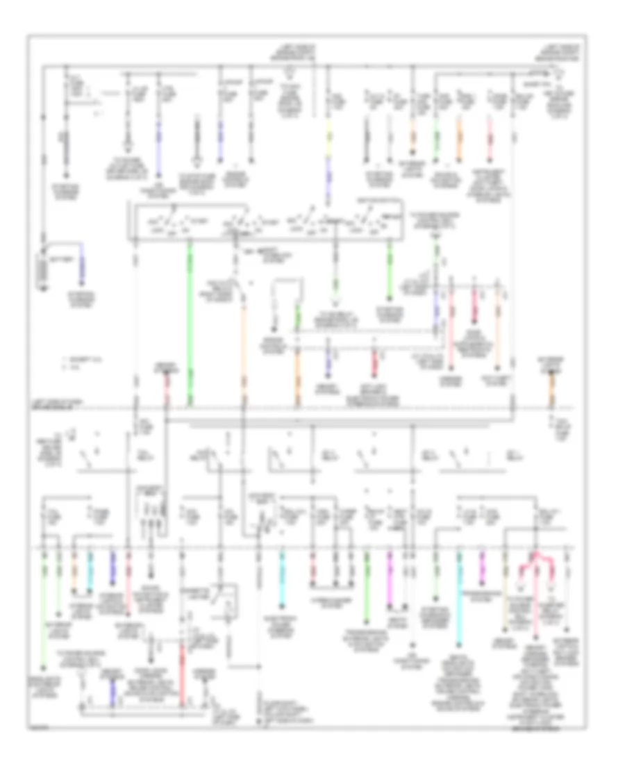 Power Distribution Wiring Diagram 1 of 3 for Toyota Tundra 2010