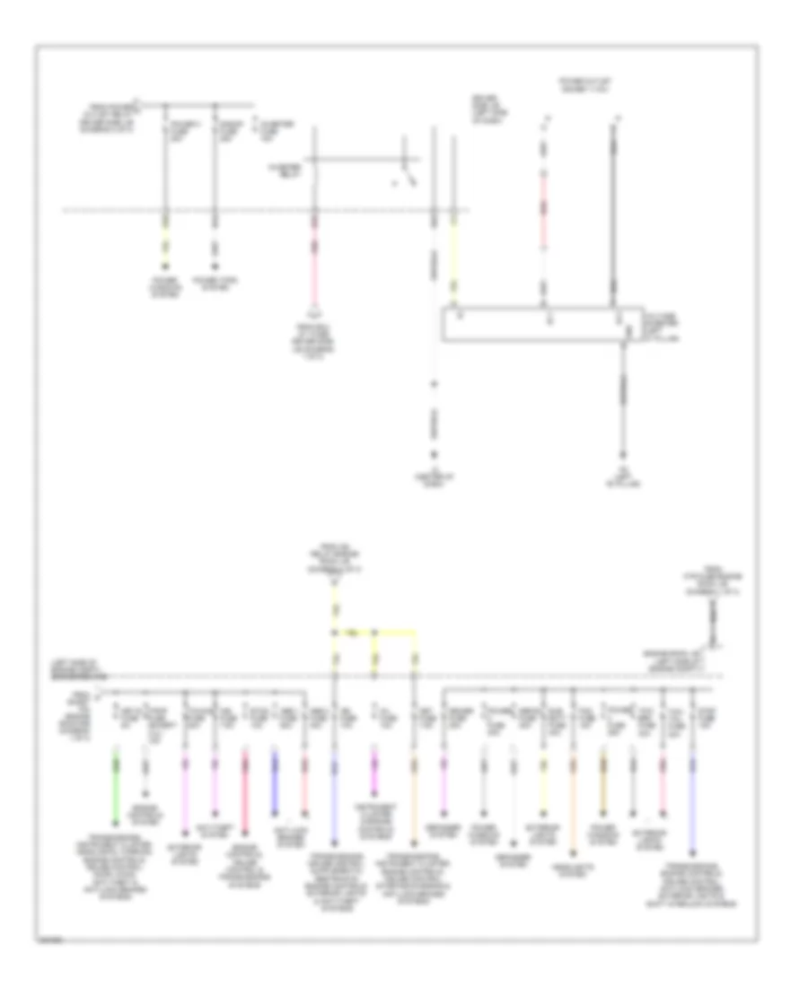 Power Distribution Wiring Diagram 3 of 3 for Toyota Tundra 2010