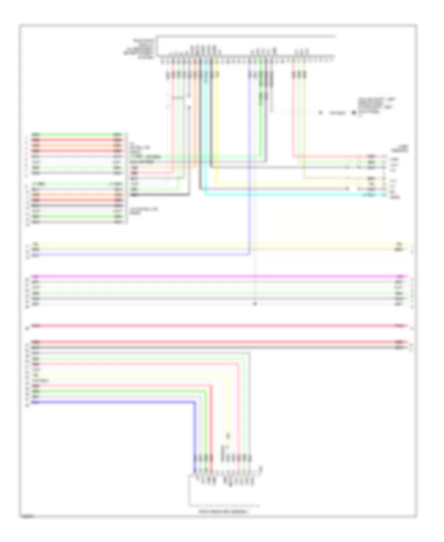 Radio Wiring Diagram, without Navigation with Separate Amplifier (3 of 4) for Toyota Tundra 2010