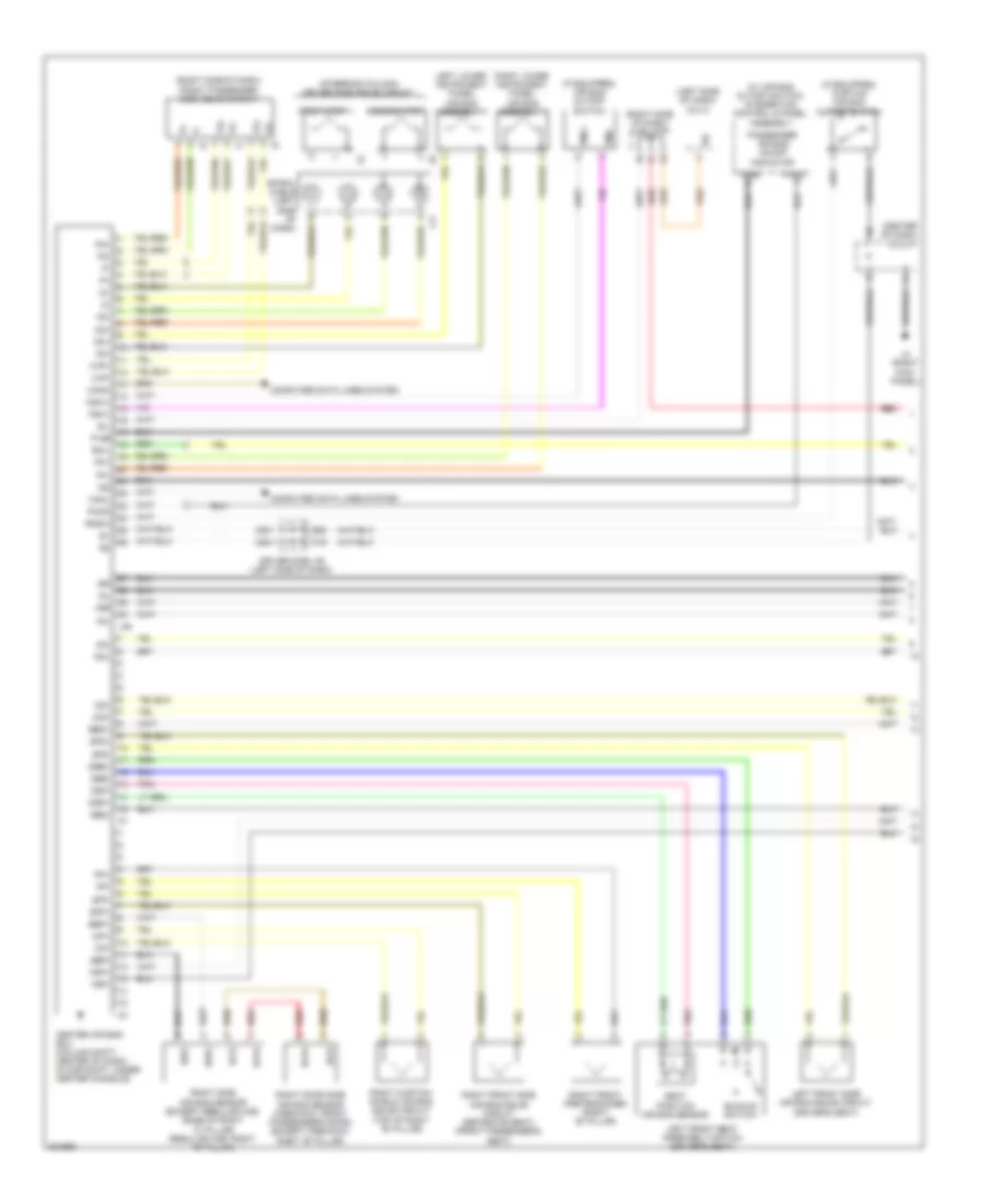 Supplemental Restraints Wiring Diagram 1 of 2 for Toyota Tundra 2010