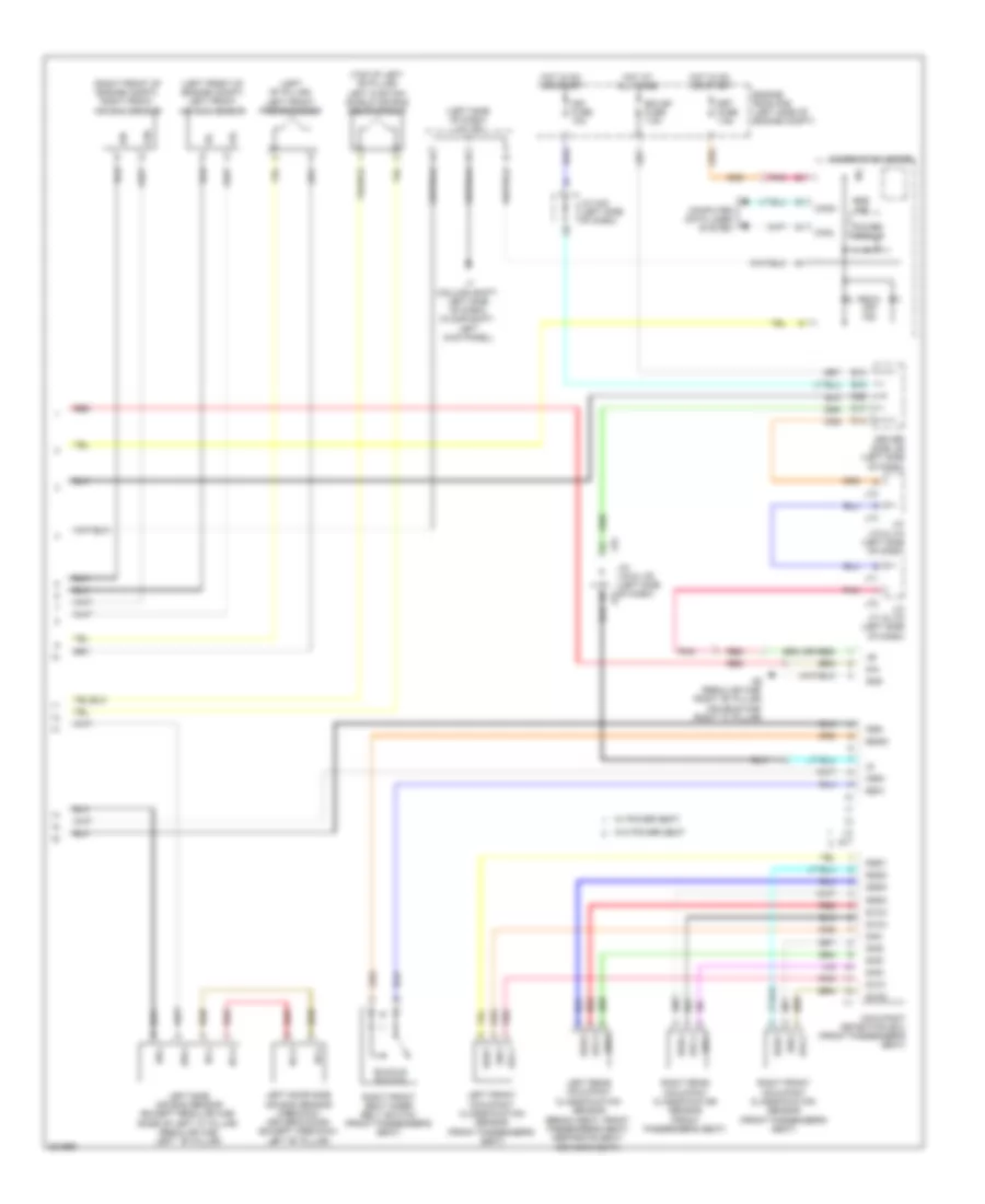 Supplemental Restraints Wiring Diagram (2 of 2) for Toyota Tundra 2010