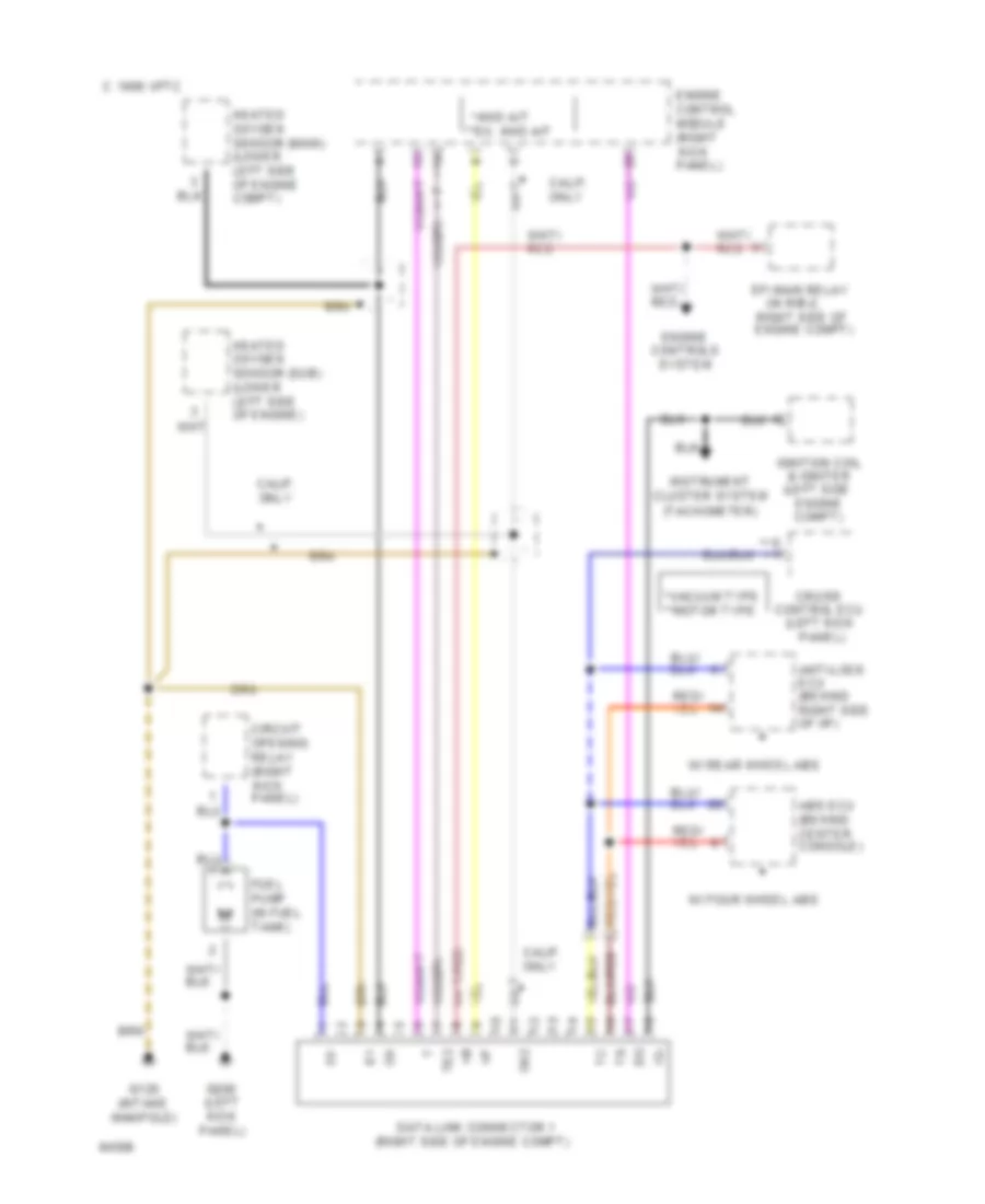 2 4L Data Link Connector Wiring Diagram for Toyota 4Runner SR5 1994