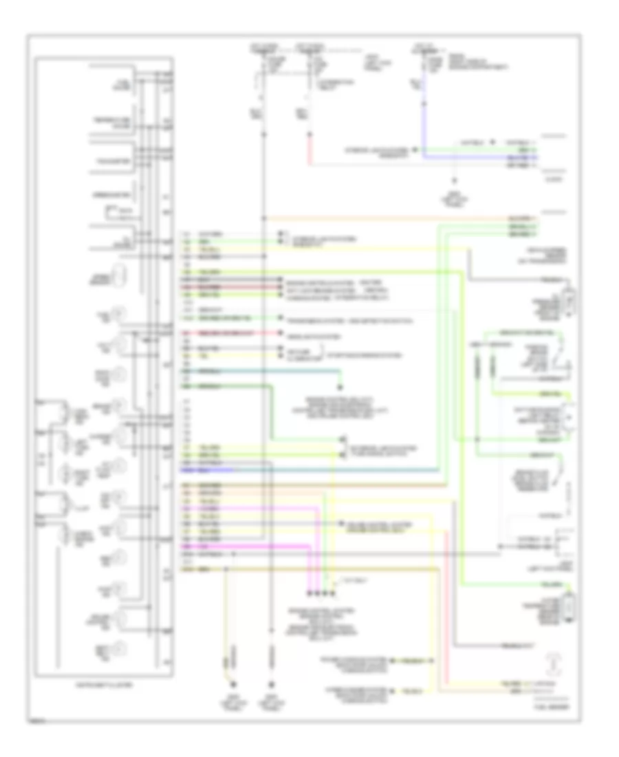 Instrument Cluster Wiring Diagram for Toyota 4Runner SR5 1994