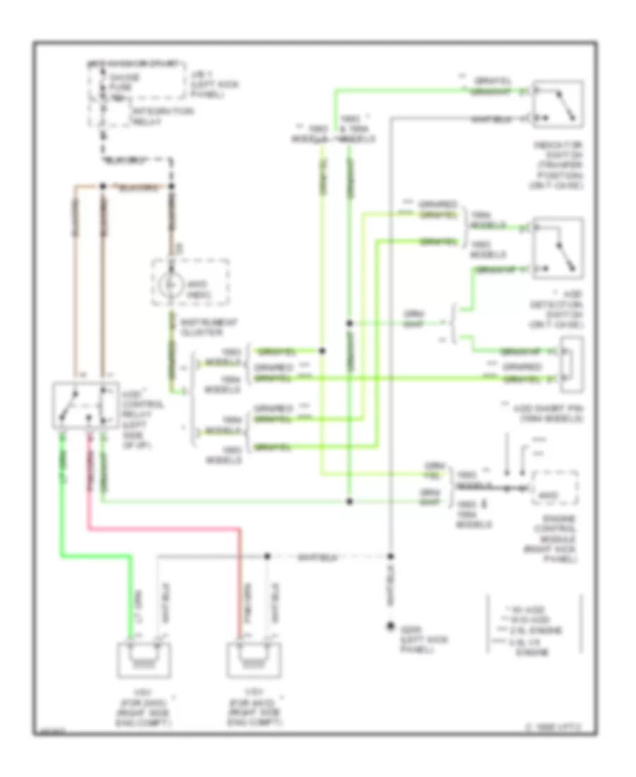 Transfer Case Wiring Diagram, MT for Toyota 4Runner SR5 1994