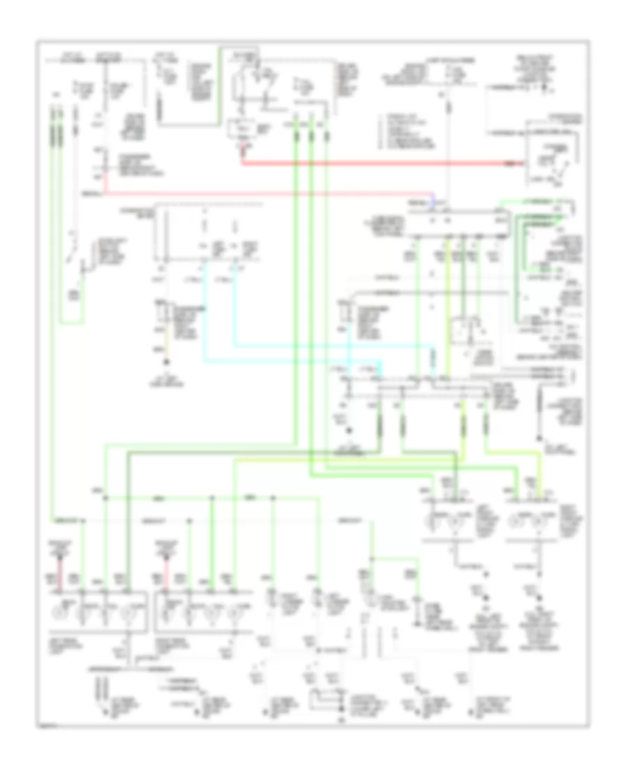 Exterior Lamps Wiring Diagram for Toyota Camry LE 2006