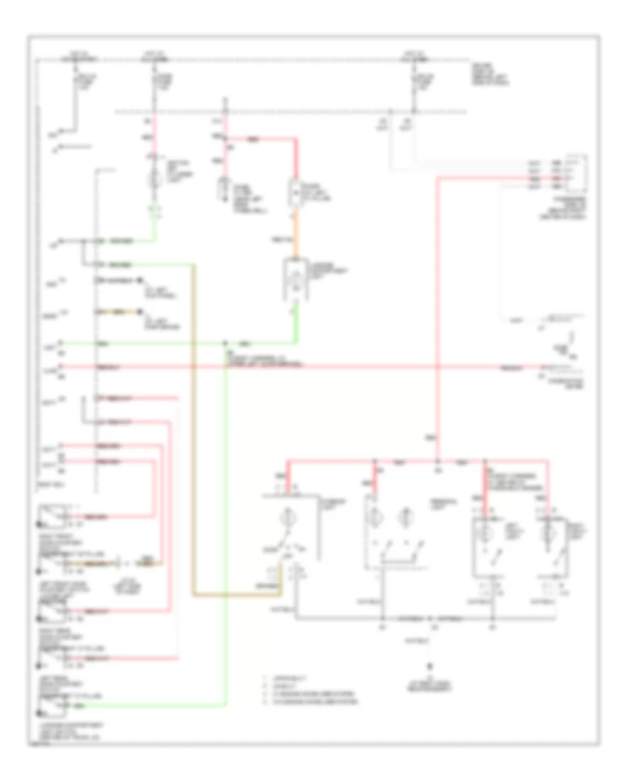 Courtesy Lamps Wiring Diagram for Toyota Camry LE 2006