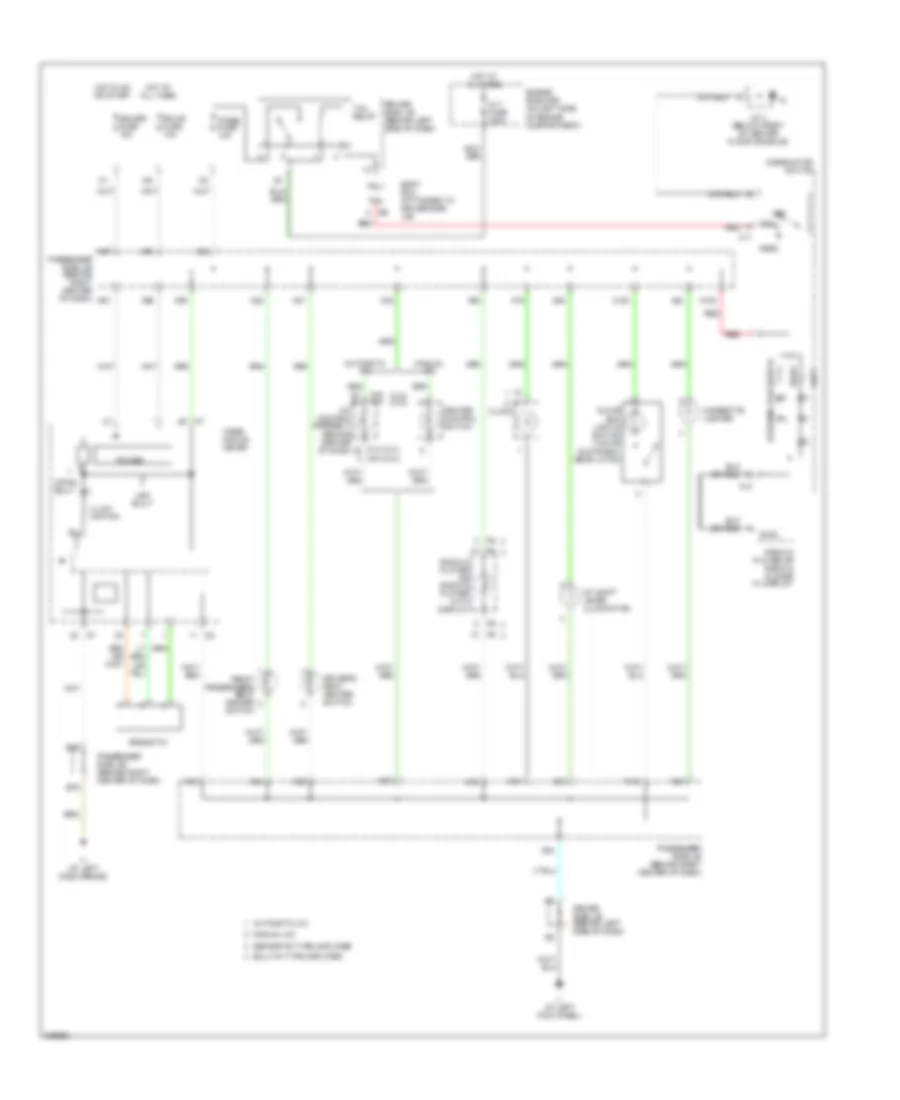 Instrument Illumination Wiring Diagram for Toyota Camry LE 2006