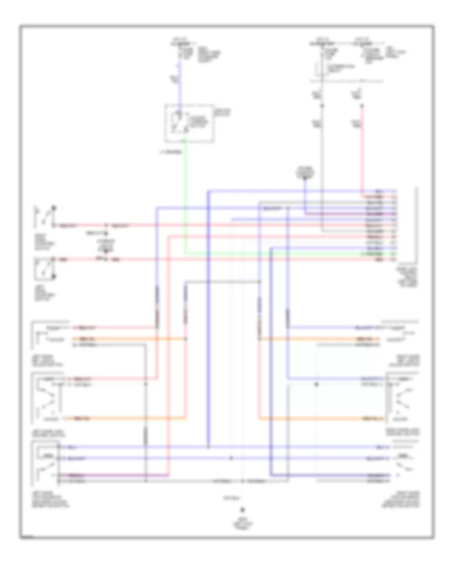 Power Door Lock Wiring Diagram for Toyota Cab  Chassis 1991