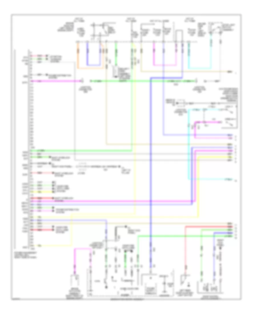 Power Door Locks Wiring Diagram with Smart Key System 1 of 4 for Toyota Venza XLE 2012