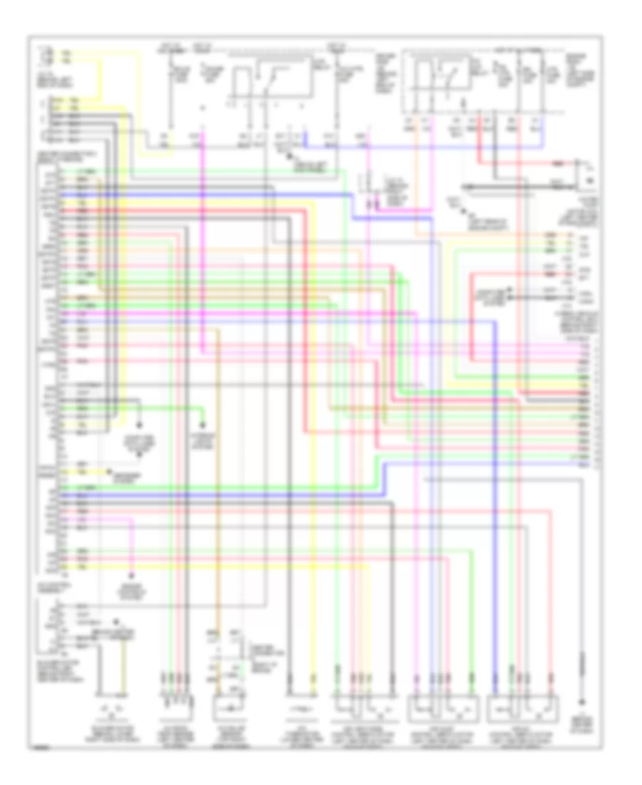 Automatic A C Wiring Diagram 1 of 2 for Toyota Prius 2004