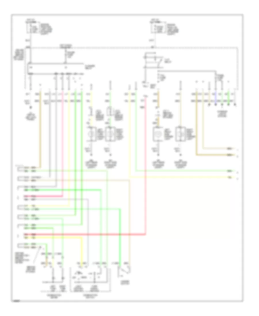 Exterior Lamps Wiring Diagram (1 of 2) for Toyota Prius 2004