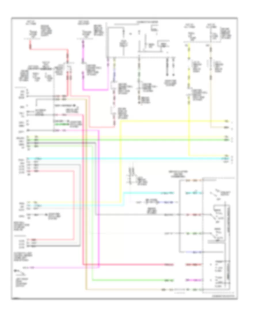 Headlamps  Fog Lamps Wiring Diagram with DRL 1 of 2 for Toyota Prius 2004