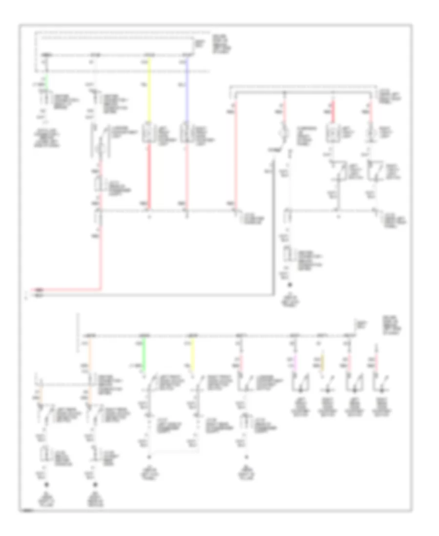 Courtesy Lamps Wiring Diagram 2 of 2 for Toyota Prius 2004