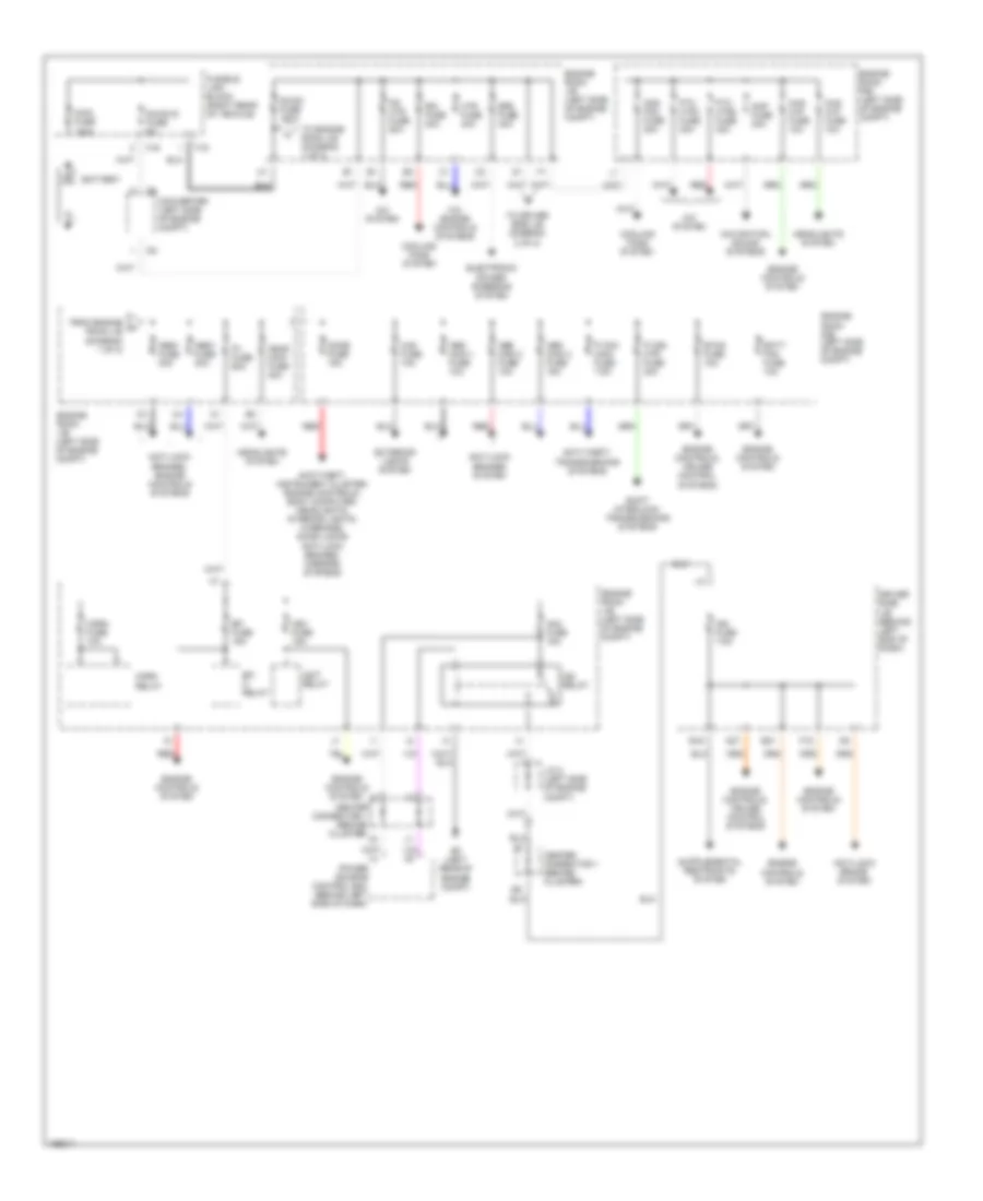 Power Distribution Wiring Diagram 1 of 2 for Toyota Prius 2004