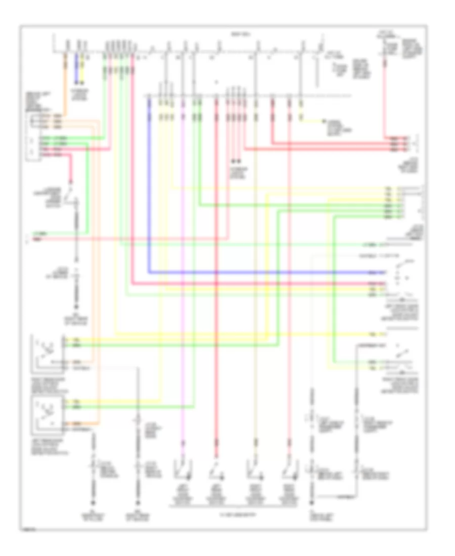 Door Lock  Keyless Entry Wiring Diagram, without Smart Key System (2 of 2) for Toyota Prius 2004