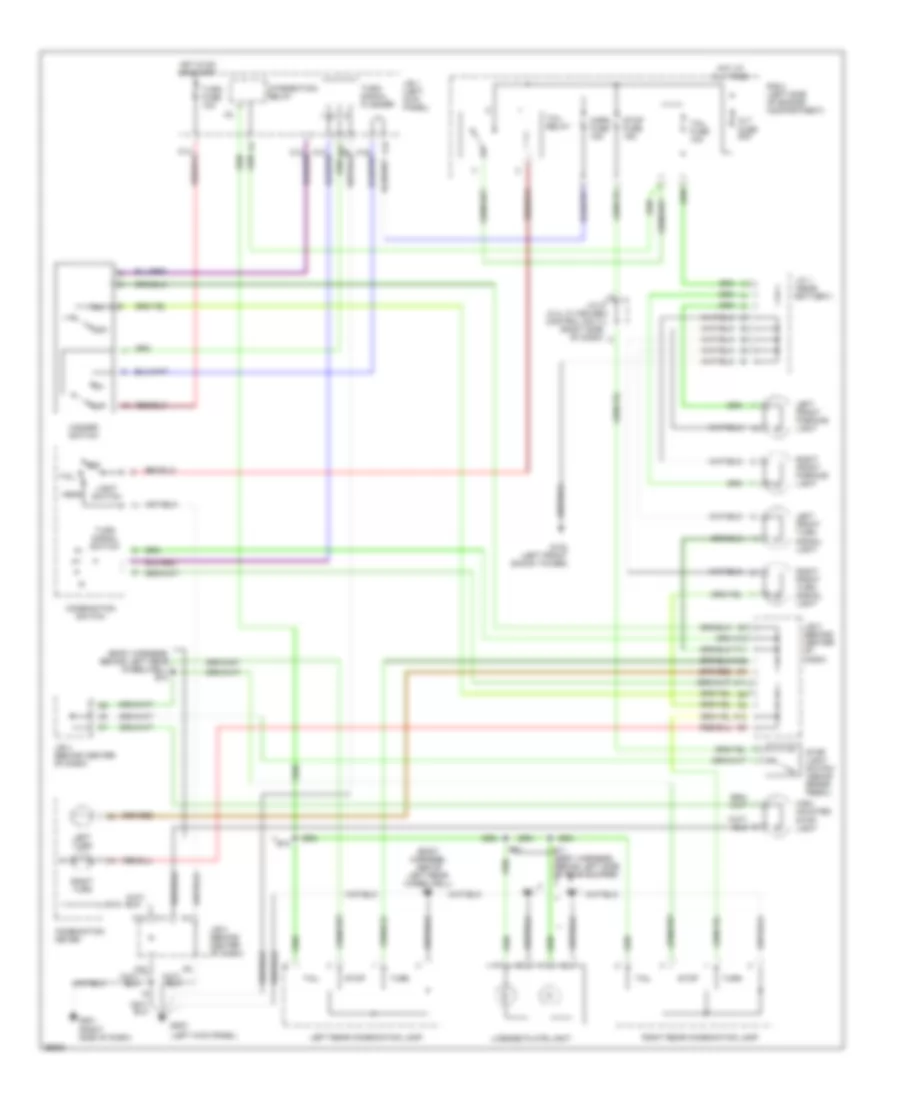 Exterior Lamps Wiring Diagram for Toyota Tacoma 1997