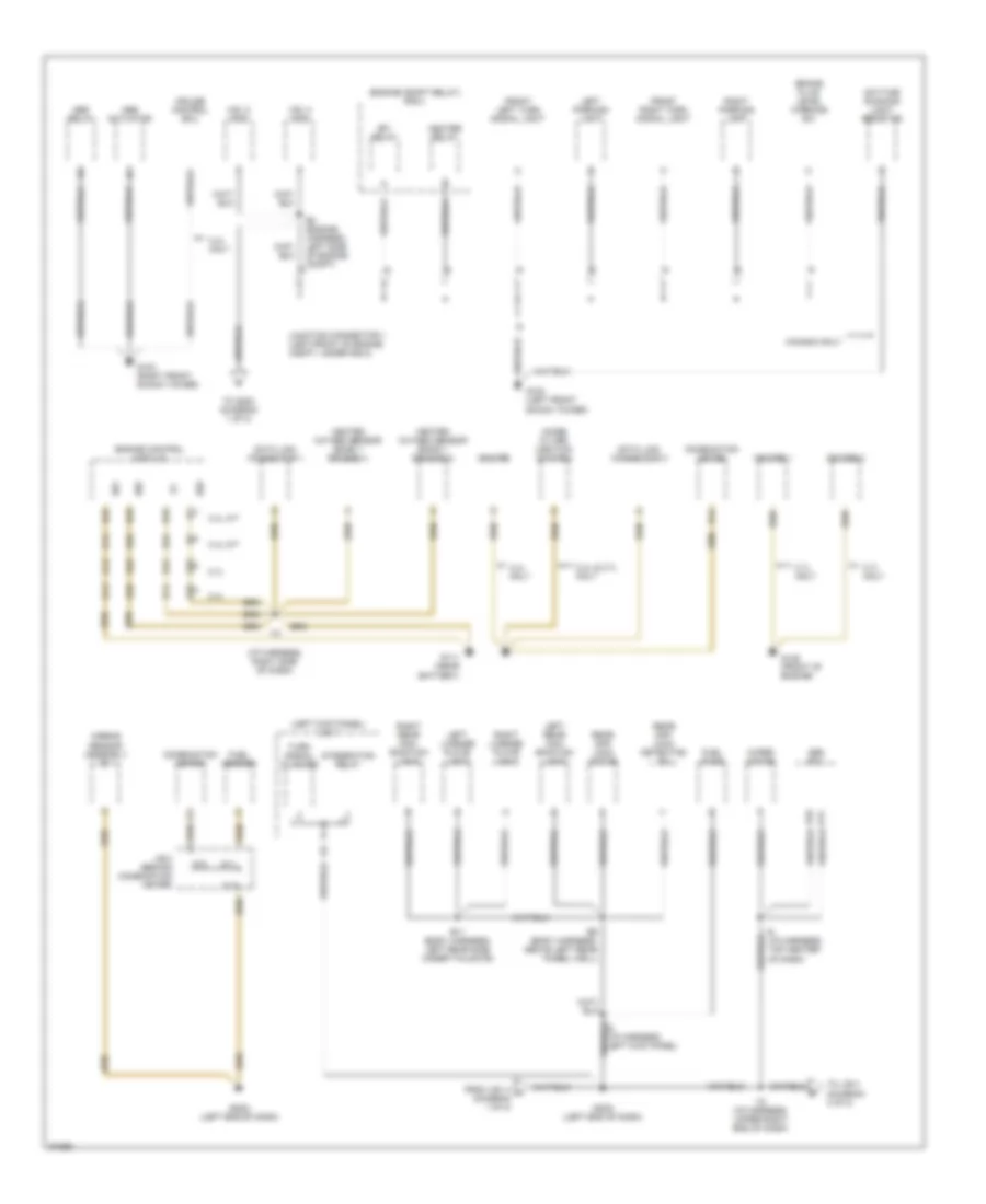 Ground Distribution Wiring Diagram 1 of 2 for Toyota Tacoma 1997