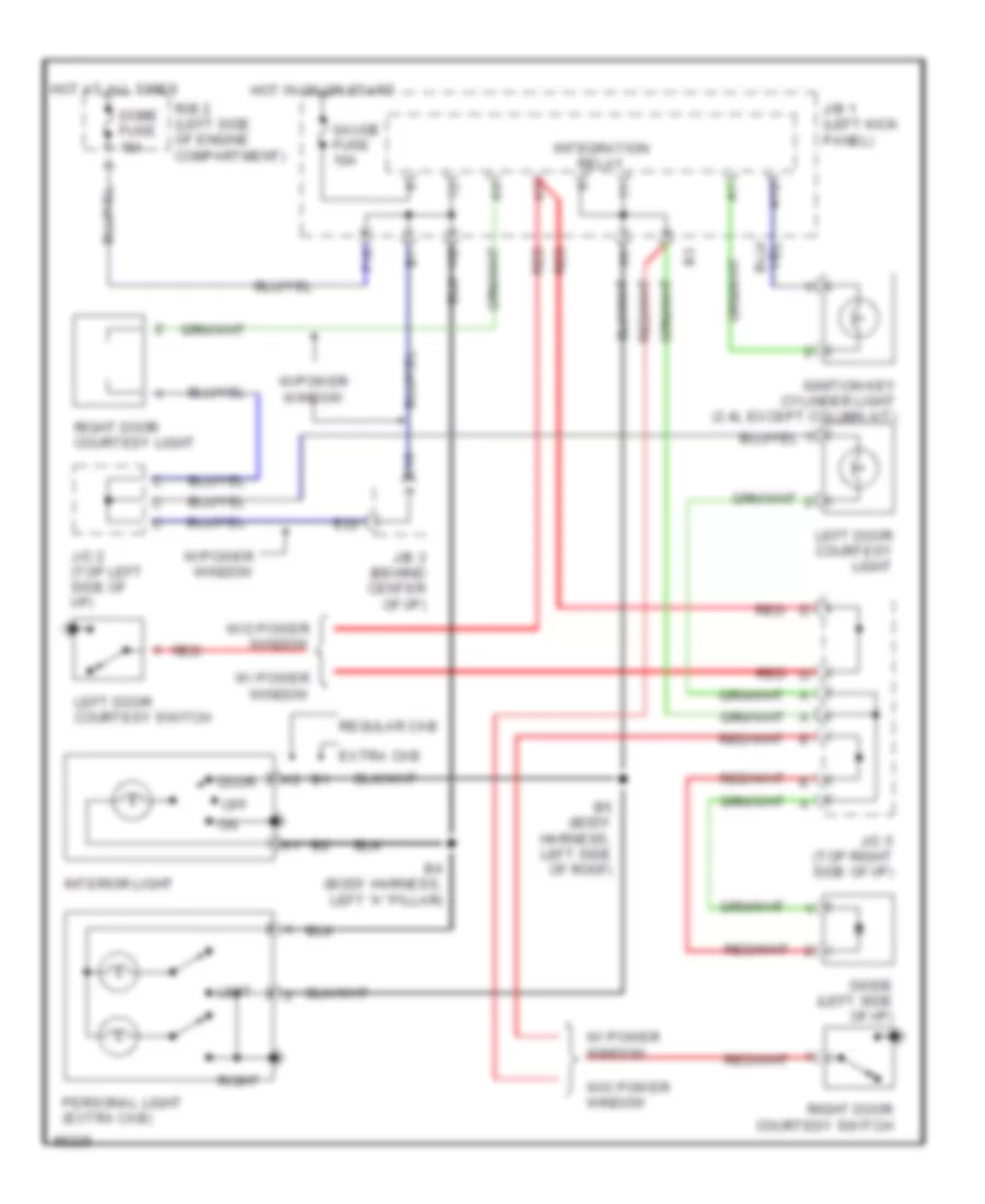 Courtesy Lamps Wiring Diagram for Toyota Tacoma 1997