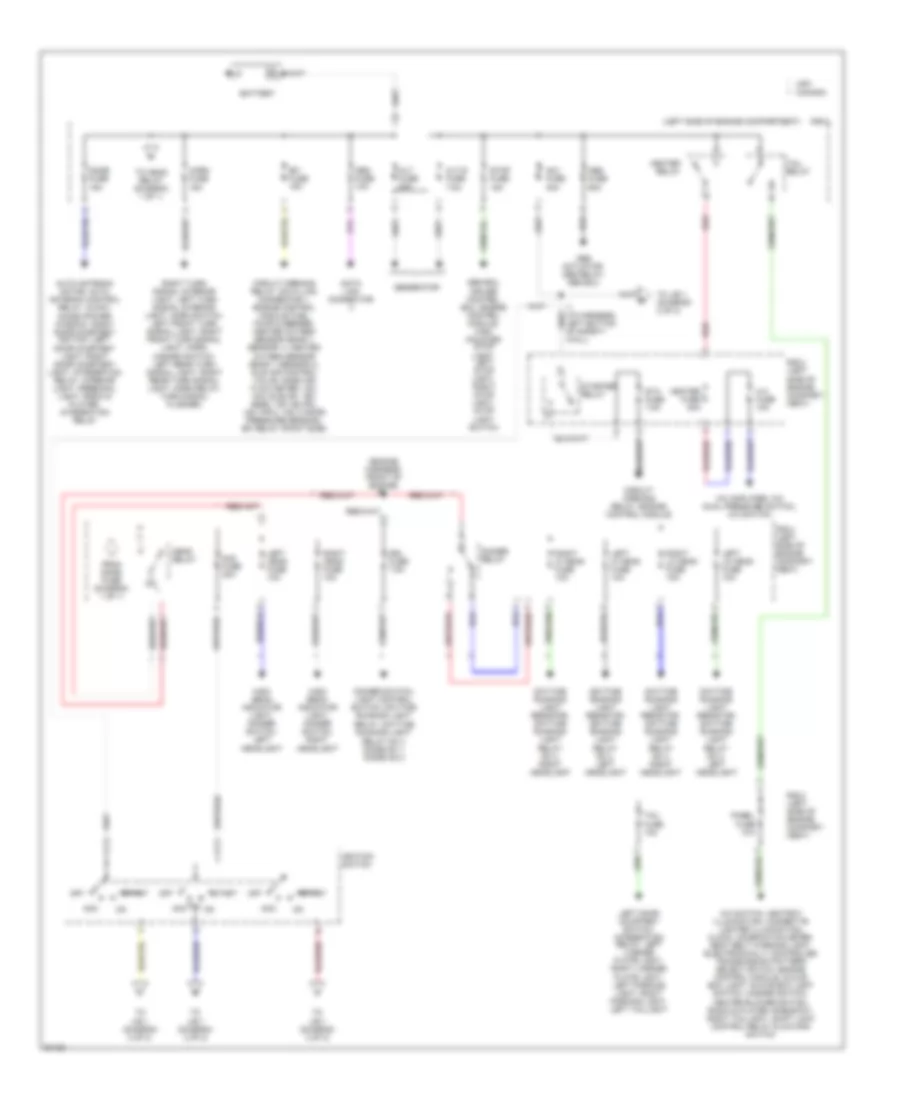 Power Distribution Wiring Diagram 1 of 2 for Toyota Tacoma 1997
