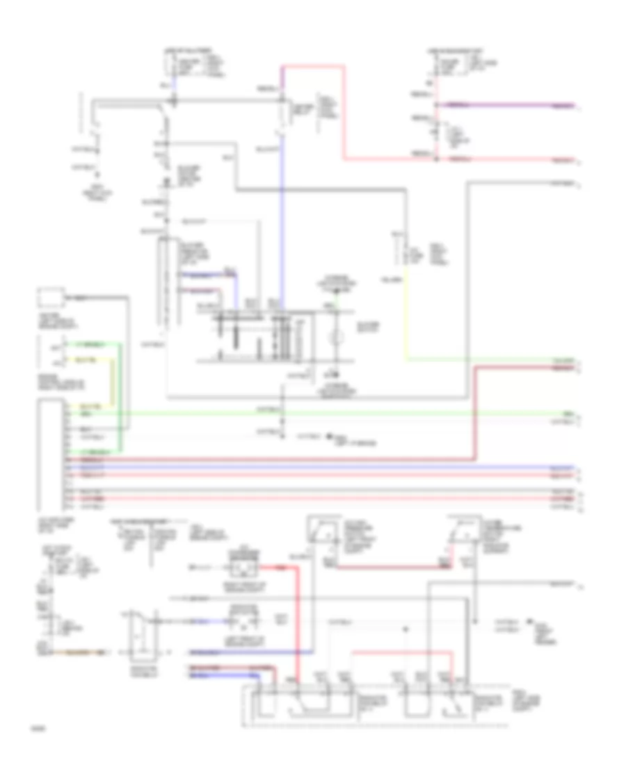 2.2L, AC Wiring Diagram, Push Control Type (1 of 2) for Toyota Camry DX 1994