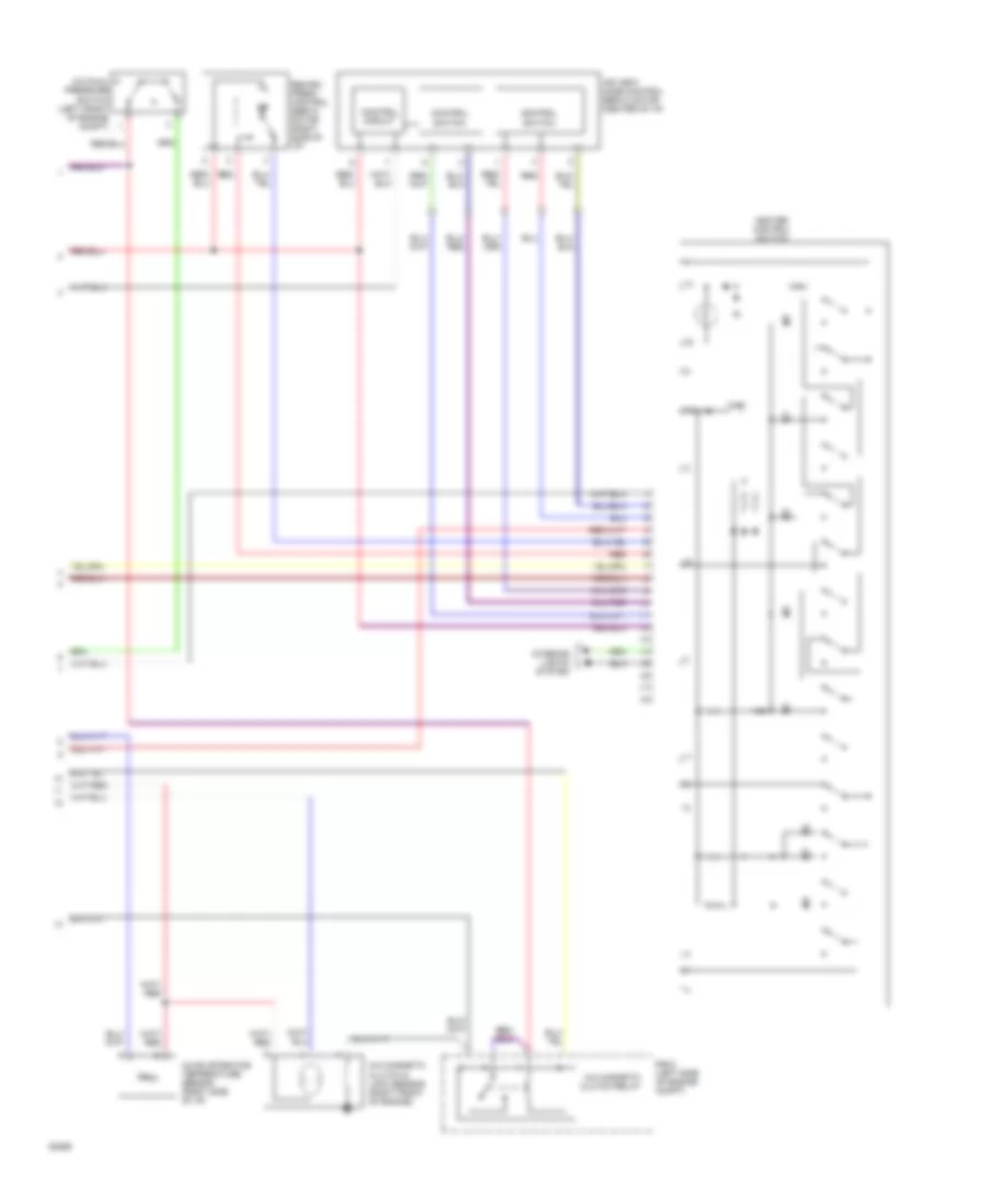 2 2L A C Wiring Diagram Push Control Type 2 of 2 for Toyota Camry DX 1994