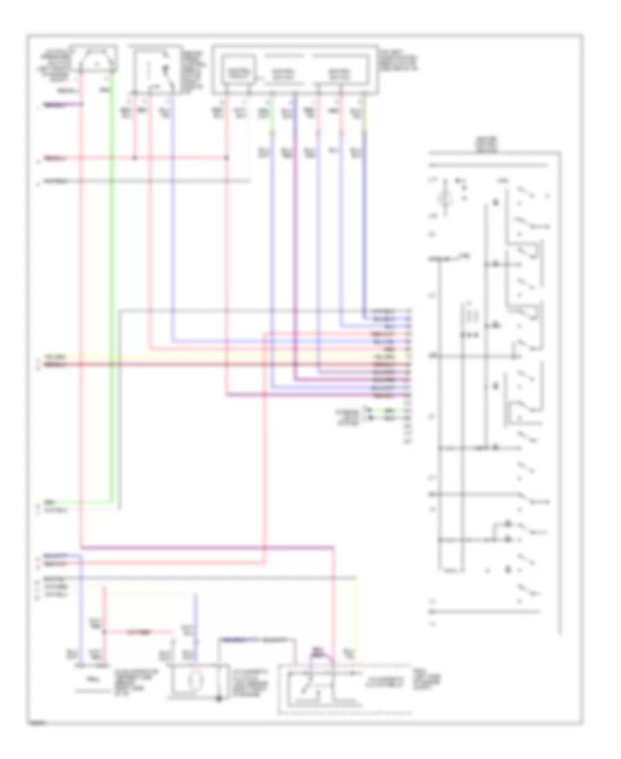 3.0L, AC Wiring Diagram, Push Control Type (2 of 2) for Toyota Camry DX 1994