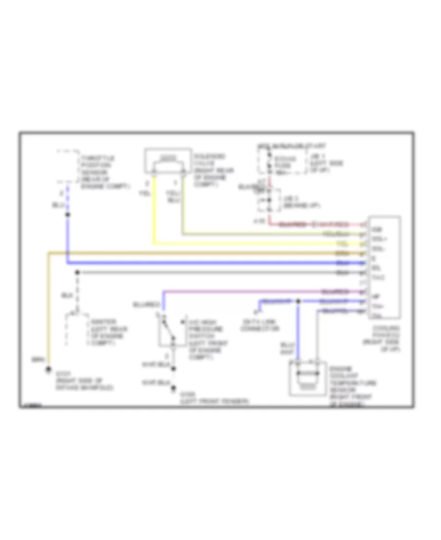 3 0L Cooling Fan Wiring Diagram for Toyota Camry DX 1994