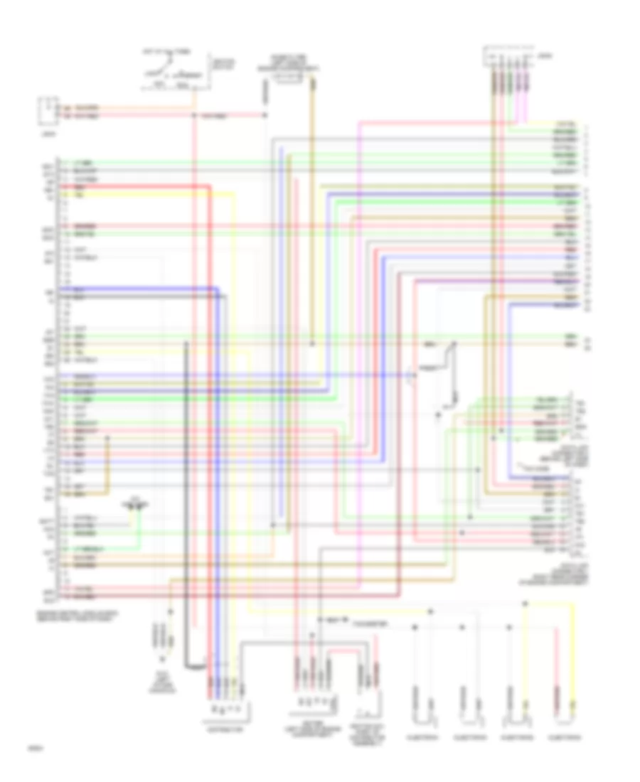 2 2L Engine Performance Wiring Diagrams M T Except California 1 of 2 for Toyota Camry DX 1994