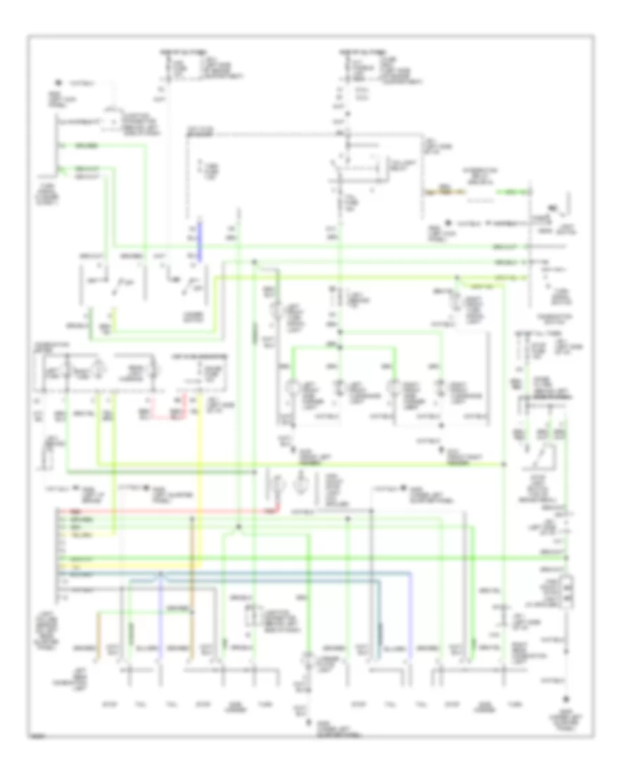 Exterior Light Wiring Diagram Sedan  Coupe for Toyota Camry DX 1994