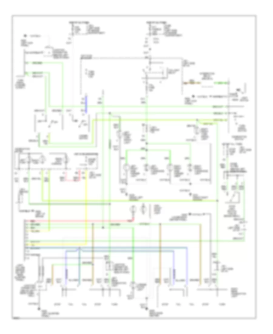 Exterior Light Wiring Diagram Wagon for Toyota Camry DX 1994